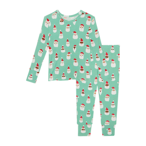 Posh Peanut SANTA MEDLEY Long Sleeve Basic Pajama