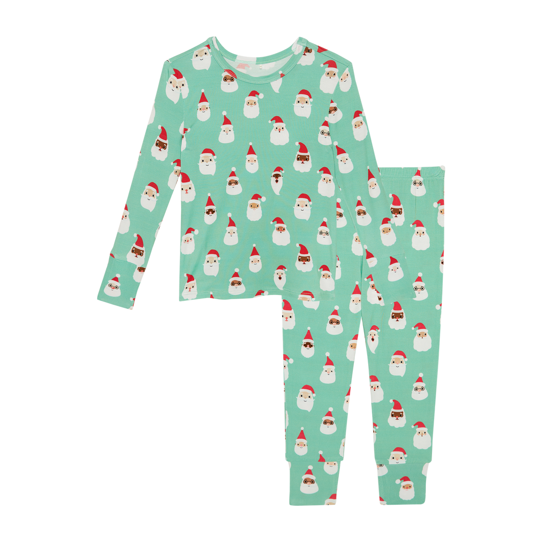 Posh Peanut SANTA MEDLEY Long Sleeve Basic Pajama