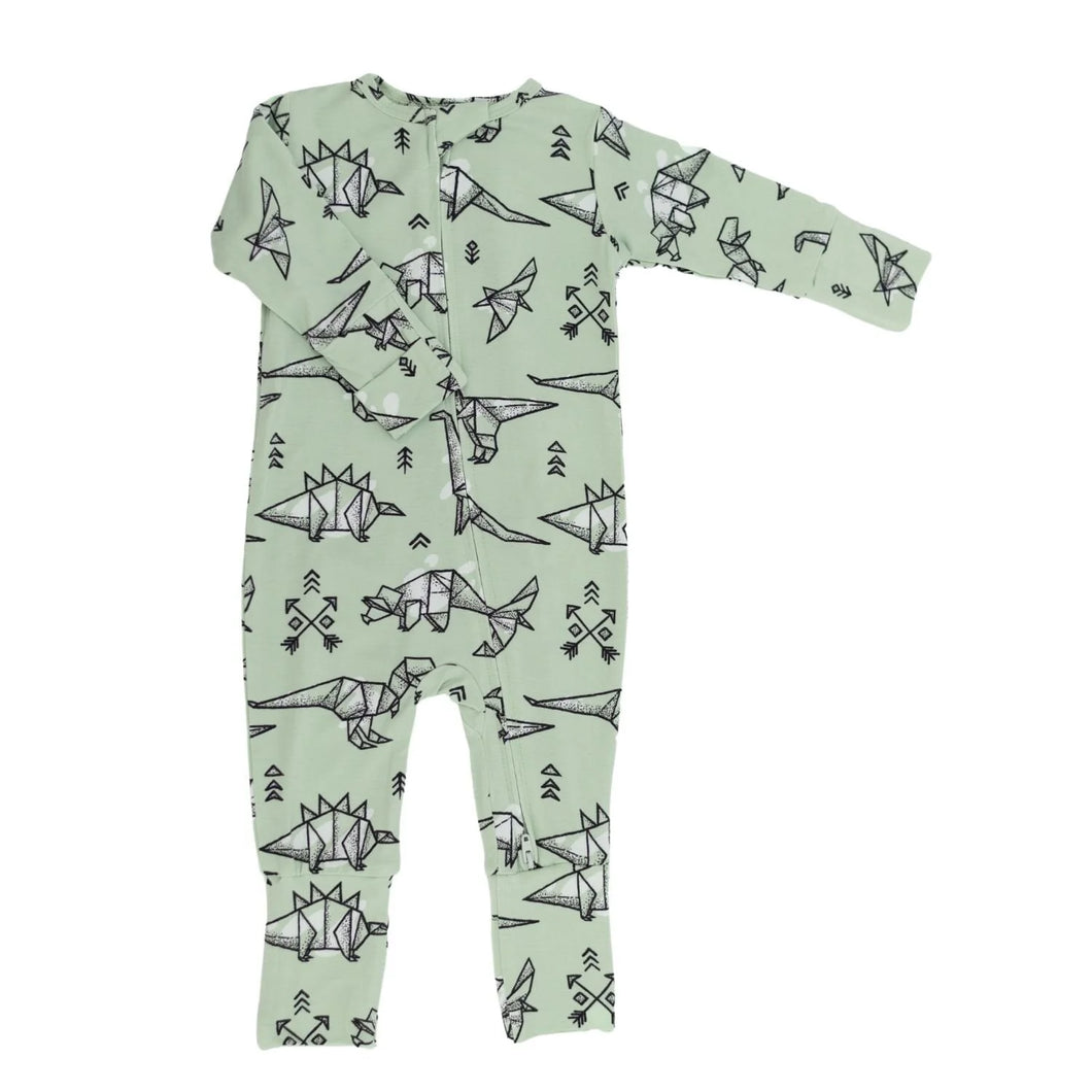 Sweet Bamboo ORIGAMI DINO Convertible Romper