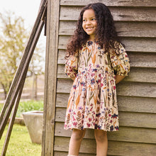 Load image into Gallery viewer, Pink Chicken AUTUMN FLOWERS Girls Brooke Dress
