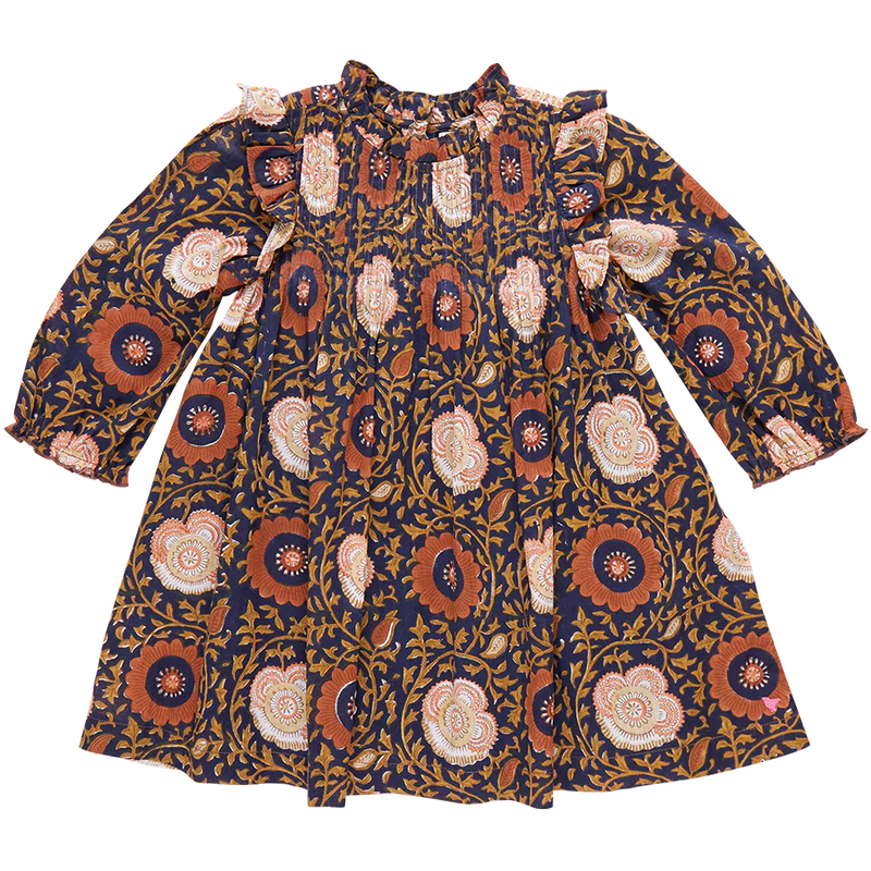 Pink Chicken NAVY HARVEST Girls Jaipur Dress