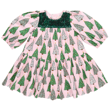 Load image into Gallery viewer, Pink Chicken FIONA PINK TREES Dress
