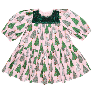 Pink Chicken FIONA PINK TREES Dress