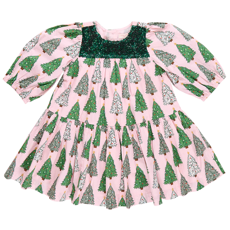 Pink Chicken FIONA PINK TREES Dress