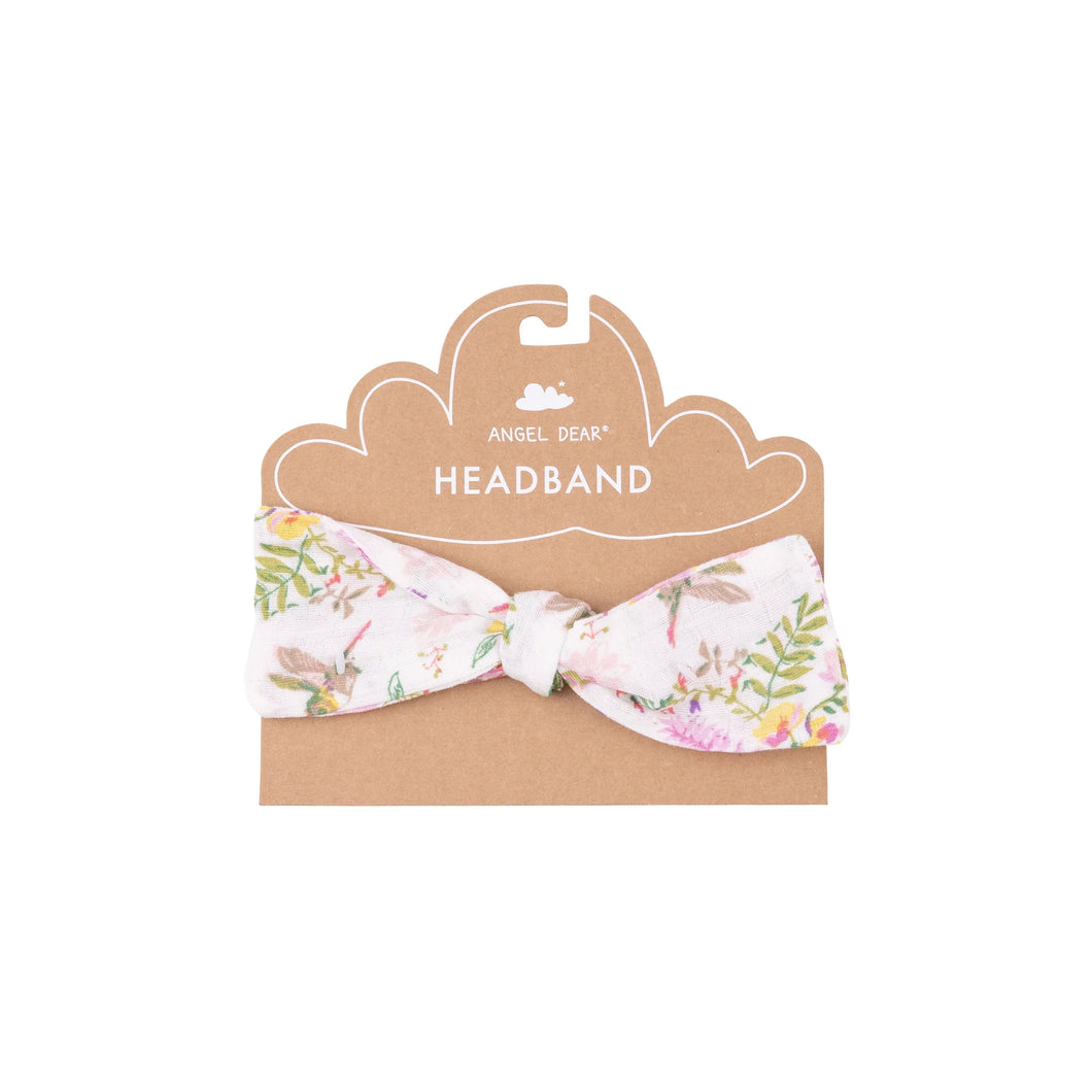 Angel Dear CUTE HUMMINGBIRDS Muslin Bow Headband