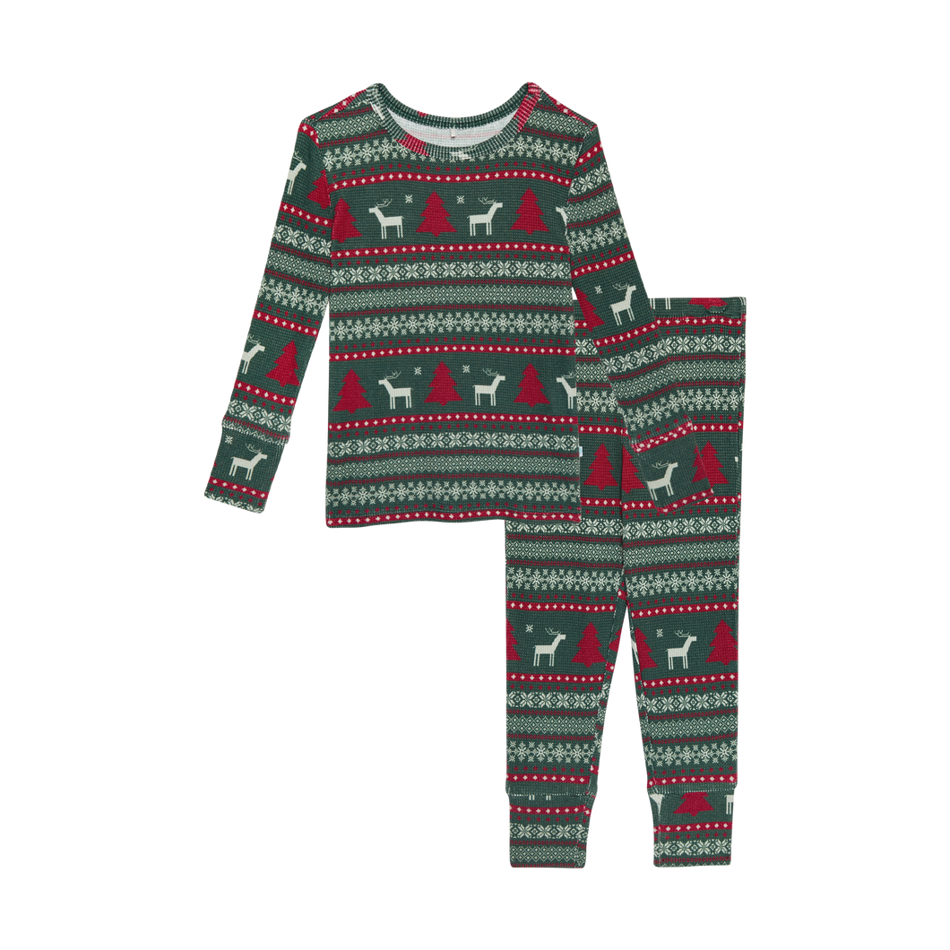 Posh Peanut HOLIDAY FAIR ISLE Classic Pajama Set