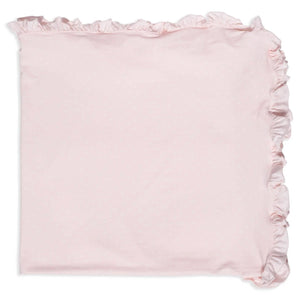 Magnetic Me PIN DOT Pink Ruffle Swaddle Blanket