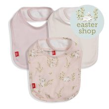 Load image into Gallery viewer, Magnetic Me HOPPILY EVER AFTER Pink 3-PK Bib Set
