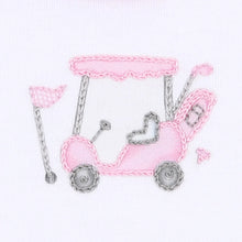 Load image into Gallery viewer, magnolia baby PUTTING AROUND Pink Embroidered Bib
