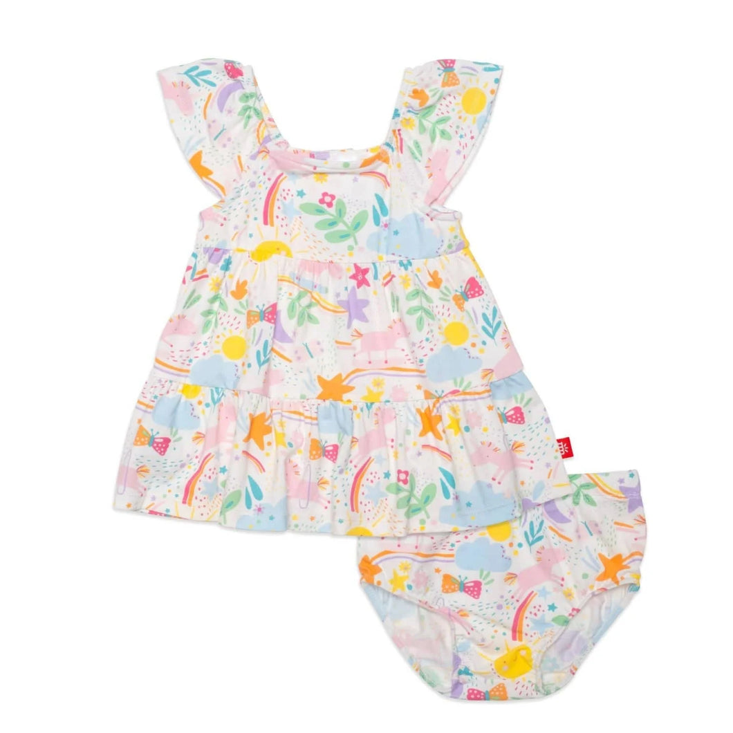 Magnetic Me SUNNY DAY VIBES Tier Dress & Diaper Cover