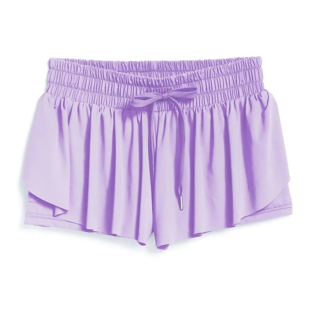 Tractr LILAC Butterfly Shorts