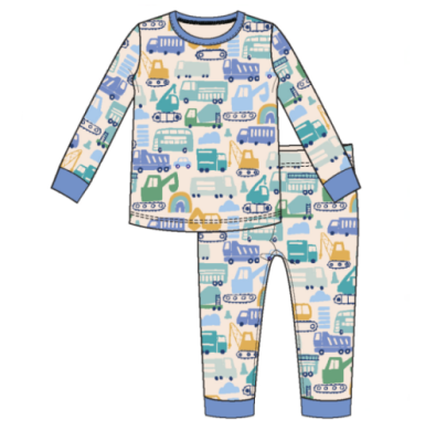 Magnetic Me AS TRUCK WOULD HAVE IT L/S Pajama Set