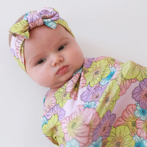 POSH PEANUT KOURTNEY Swaddle & Headband Set