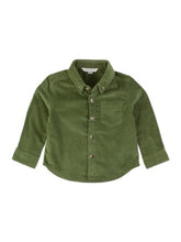 Load image into Gallery viewer, Rugged Butts DUSTY OLIVE Stretch Corduroy Long Sleeve Button Down Shirt
