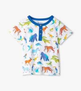 Hatley PAINTED JUNGLE Henley Shirt