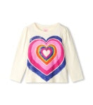 Hatley LAYERED HEARTS L/S Graphic Tee