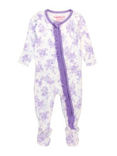 Load image into Gallery viewer, Rugged Butts PURPLE PRINCESS CASTLE TOILE Footie
