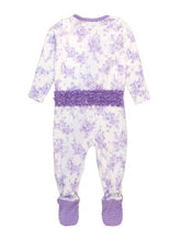 Load image into Gallery viewer, Rugged Butts PURPLE PRINCESS CASTLE TOILE Footie
