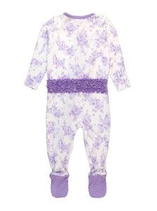 Rugged Butts PURPLE PRINCESS CASTLE TOILE Footie