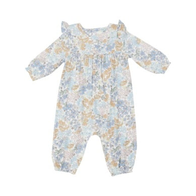 Angel Dear EDITH'S FLORAL Ruffle Sleeve Romper