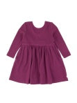 Ruffle Butts EGGPLANT Waffle Knit Long Sleeve Twirl Dress