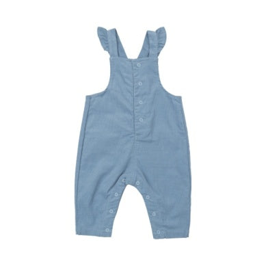 Angel Dear GLACIER LAKE Cord Front Pocket Ruffle Overall