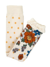 Load image into Gallery viewer, Ruffle Butts HARVEST FLORAL Patterned Footless Ruffle Tights
