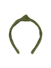 Load image into Gallery viewer, Ruffle Butts DUSTY OLIVE Knotted Headband
