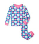 Hatley CHECKED DAISY Cotton Pajama Set