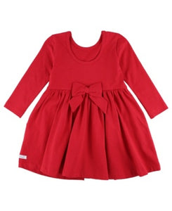 Ruffle Butts RED Knit Long Sleeve Twirl Dress