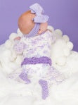 Ruffle Butts PURPLE PRINCESS CASTLE TOILE l/s Pajamas